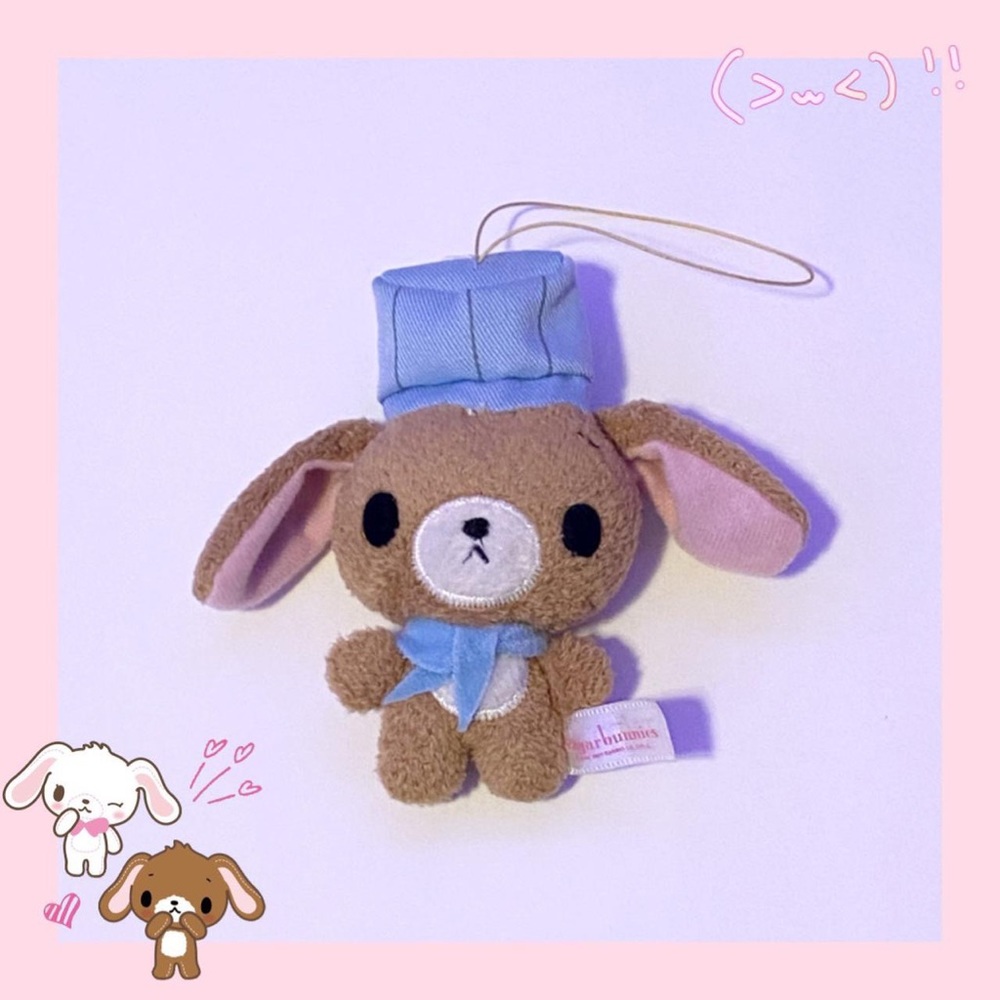 sugarbunnies keychain/phone charm ∩^ω^∩